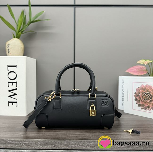 Bagsaaa Loewe Amazona 23 Cropped bag in nappa calfskin black - 23x11x10 cm - 1