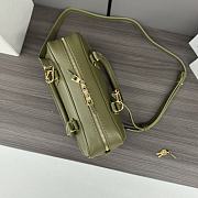 Bagsaaa Loewe Amazona 23 Cropped bag in nappa calfskin khaki green - 23x11x10 cm - 3