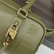 Bagsaaa Loewe Amazona 23 Cropped bag in nappa calfskin khaki green - 23x11x10 cm - 2