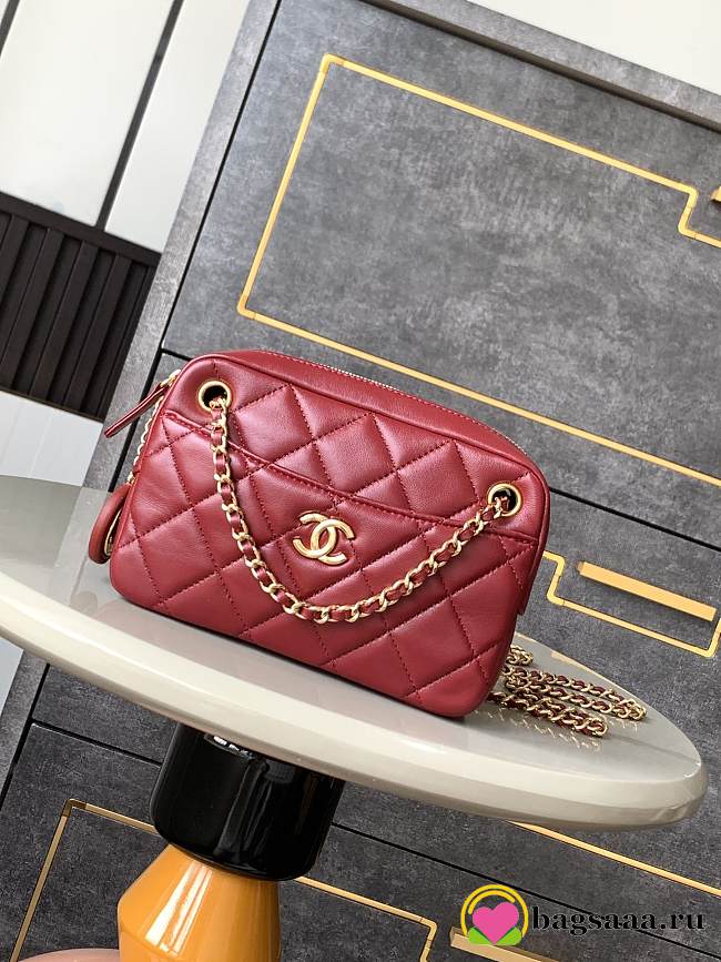 Bagsaaa Chanel Mini Camera Case AS5190 Red - 12 x 18 x 7cm - 1