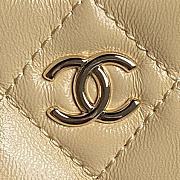 Bagsaaa Chanel Small Camera Case AS5220 Beige - 13 x 23 x 15cm - 4