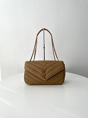 Bagsaaa YSL Loulou Medium In Matelassé Lambskin 801439 Beige - 29 x 17 x 8 CM - 1