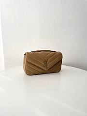 Bagsaaa YSL Loulou Medium In Matelassé Lambskin 801439 Beige - 29 x 17 x 8 CM - 4