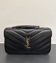 Bagsaaa YSL Loulou Medium In Matelassé Lambskin 801439 Black - 29 x 17 x 8 CM - 1