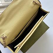 Bagsaaa Gucci GG Marmont leather mini chain bag 497985 beige - 20cm - 3