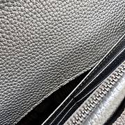 Bagsaaa Gucci GG Marmont leather mini chain bag 497985 silver - 20cm - 2