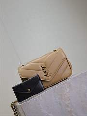 Bagsaaa YSL Loulou Mini In Lambskin 821749 Beige - 20 X 12 X 5 CM - 4