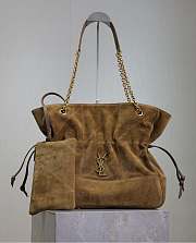 Bagsaaa YSL Jamie shopping bag in suede 809824 beige - 35 X 35 X 10 CM - 1