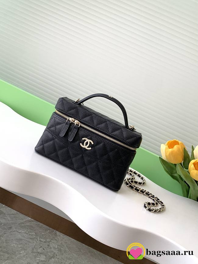 Bagsaaa Chanel Long Vanity with chain AP4407 Black - 17 x 19.5 x 5cm - 1