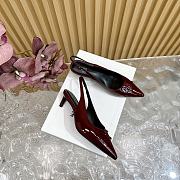 Bagsaaa Celine Alma Triomphe Slingback In Patent Calfskin Burgundy - 2