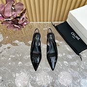 Bagsaaa Celine Alma Triomphe Slingback In Patent Calfskin Black - 1