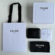 Bagsaaa Celine Compact Zipped Wallet Cuir Triomphe In Smooth Calfskin Black - 11 x 8.5 x 2 CM - 3