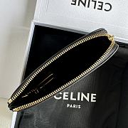 Bagsaaa Celine Coin And Card Pouch Cuir Triomphe In Smooth Calfskin Black - 13cm - 3