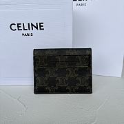 Bagsaaa Celine Card Holder Triomphe in Triomphe Canvas - 11x8 cm - 2