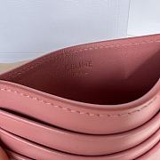 Bagsaaa Celine Card Holder Triomphe In Shiny Calfskin Pink - 11cm - 2