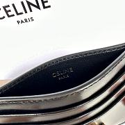 Bagsaaa Celine Card Holder Triomphe In Shiny Calfskin Black - 11cm - 3