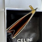 Bagsaaa Celine Zipped Card Holder in Triomphe Canvas and Lambskin - 11.5cm - 2