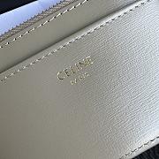 Bagsaaa Celine Compact Wallet With Coin Triomphe In Shiny Calfskin Beige - 10cm - 2