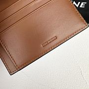 Bagsaaa Celine Small Strap Wallet In Triomphe Canvas And Lambskin - 10.5cm - 2