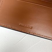 Bagsaaa Celine Small Trifold Wallet In Triomphe Canvas And Lambskin - 10.5cm - 2