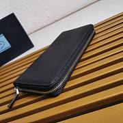 Bagsaaa Prada Large leather wallet black - 20cm - 3