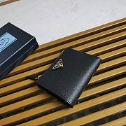 Bagsaaa Prada Small Saffiano leather wallet black - 11.5x8.5 cm - 2