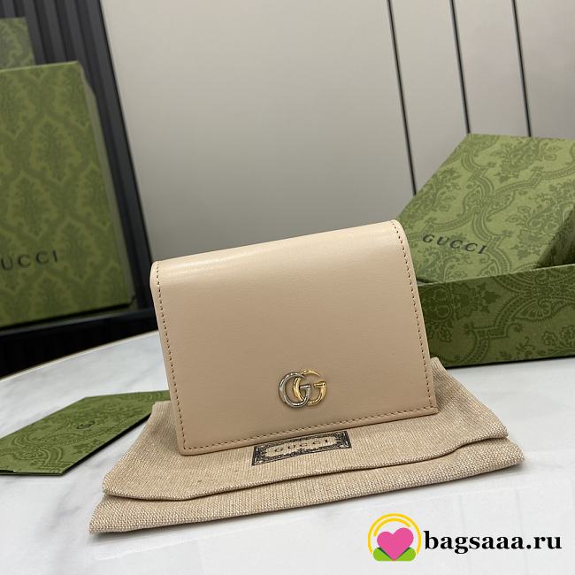 Bagsaaa Gucci GG Marmont card case 790055 beige - 11cm - 1