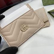 Bagsaaa Gucci GG Marmont card case 443127 beige - 10cm - 4