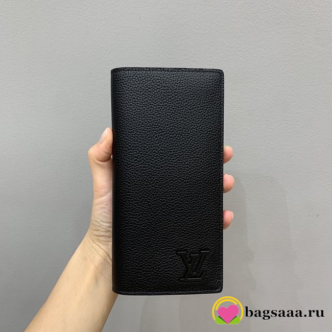 Bagsaaa Louis Vuitton M69980 Brazza Wallet Black - 19cm - 1