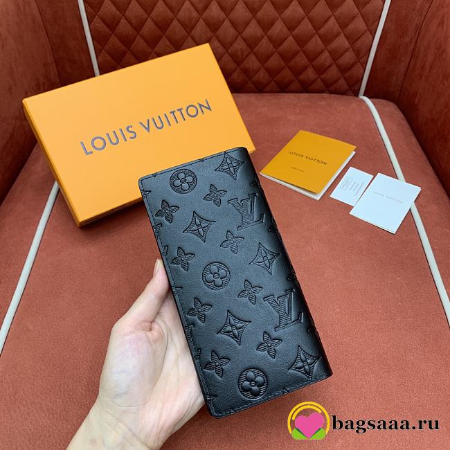 Bagsaaa Louis Vuitton M62900 Brazza Wallet Black - 19cm - 1