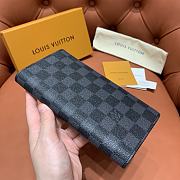 Bagsaaa Louis Vuitton N62665 Brazza Wallet Damier Graphite - 19cm - 1