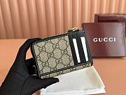 Bagsaaa Gucci GG Emblem zip card case 821804 Black leather trim - 13cm - 4