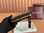 Bagsaaa Gucci GG Emblem zip card case 821804 Black leather trim - 13cm - 3