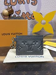 Bagsaaa Louis Vuitton M12178 LV Charms Card Holder Gun Metal - 10.2cm - 1