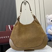 Bagsaaa Gucci B medium shoulder bag 815924 brown suede - 49 x 46 x 4cm - 1