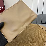 Bagsaaa Gucci B medium shoulder bag 815924 brown suede - 49 x 46 x 4cm - 4