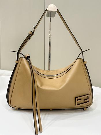 Bagsaaa Simply Fendi Medium beige leather bag - 34.5cm