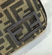 Bagsaaa Simply Fendi Mini Brown FF jacquard fabric mini bag - 22cm - 4