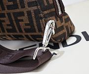 Bagsaaa FF Jacquard Fendi Cono Brown FF jacquard one-shoulder backpack - 38cm - 2