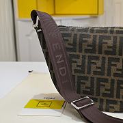 Bagsaaa FF Jacquard Fendi Melon Small Brown FF jacquard bag - 33cm - 3