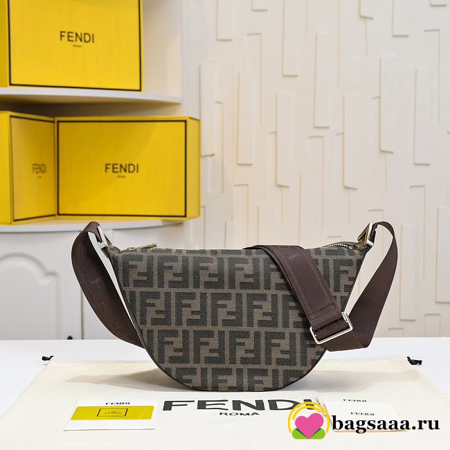 Bagsaaa FF Jacquard Fendi Melon Small Brown FF jacquard bag - 33cm - 1