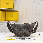 Bagsaaa FF Jacquard Fendi Melon Small Brown FF jacquard bag - 33cm - 1