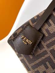 Bagsaaa Fendi By The Way Soft Medium Brown FF jacquard fabric bag - 29cm - 4