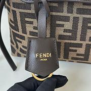 Bagsaaa Fendi By The Way Soft Mini Brown FF jacquard fabric mini bag - 20cm - 2