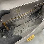 Bagsaaa Miu Miu Leather shoulder bag 5BD265 gray - 28 cm - 2