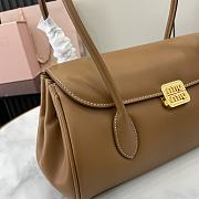 Bagsaaa Miu Miu Leather shoulder bag 5BD265 brown - 28 cm - 3