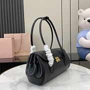 Bagsaaa Miu Miu Leather shoulder bag 5BD265 black - 28 cm - 4