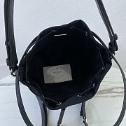 Bagsaaa Prada Re-Nylon mini-bag with studs 1BE067 black - 19.5cm - 4