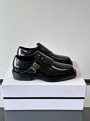 Bagsaaa Givenchy Squared derbies in leather with 4G buckle black - 1