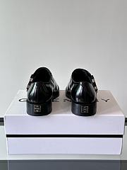 Bagsaaa Givenchy Squared derbies in leather with 4G buckle black - 3